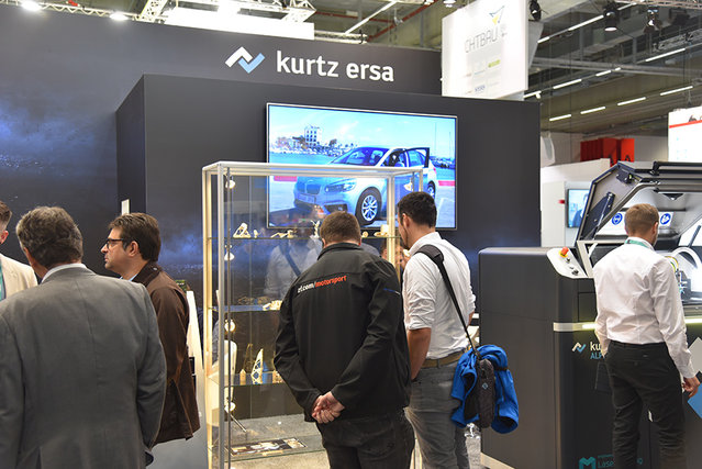 Kurtz auf der Formnext 2022: großes Interesse an Alpha 140 und Flying-Ray-Bauteil
