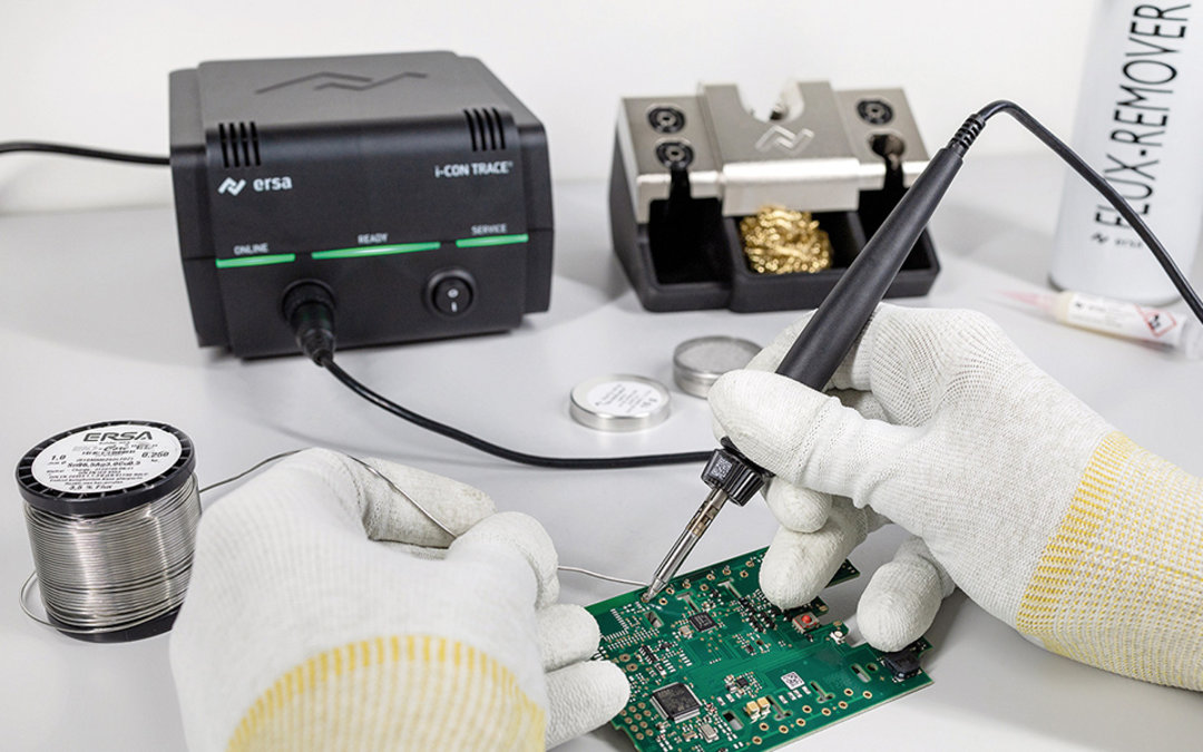 IoT-Lötstation Ersa i-CON TRACE: Dokumentation jedes einzelnen Lötvorgangs
