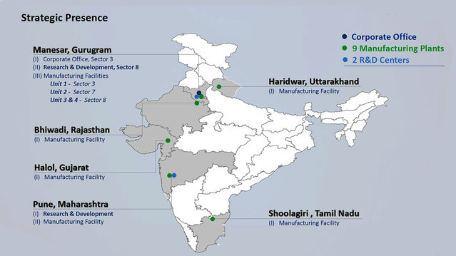 Strategische Präsenz der Napino Auto & Electronics Ltd. in Indien Strategische Präsenz der Napino Auto & Electronics Ltd. in Indien