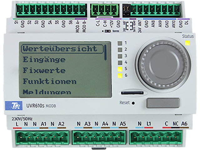 Universell einsetzbare und einfach programmierbare Regler UVR610S-MODB