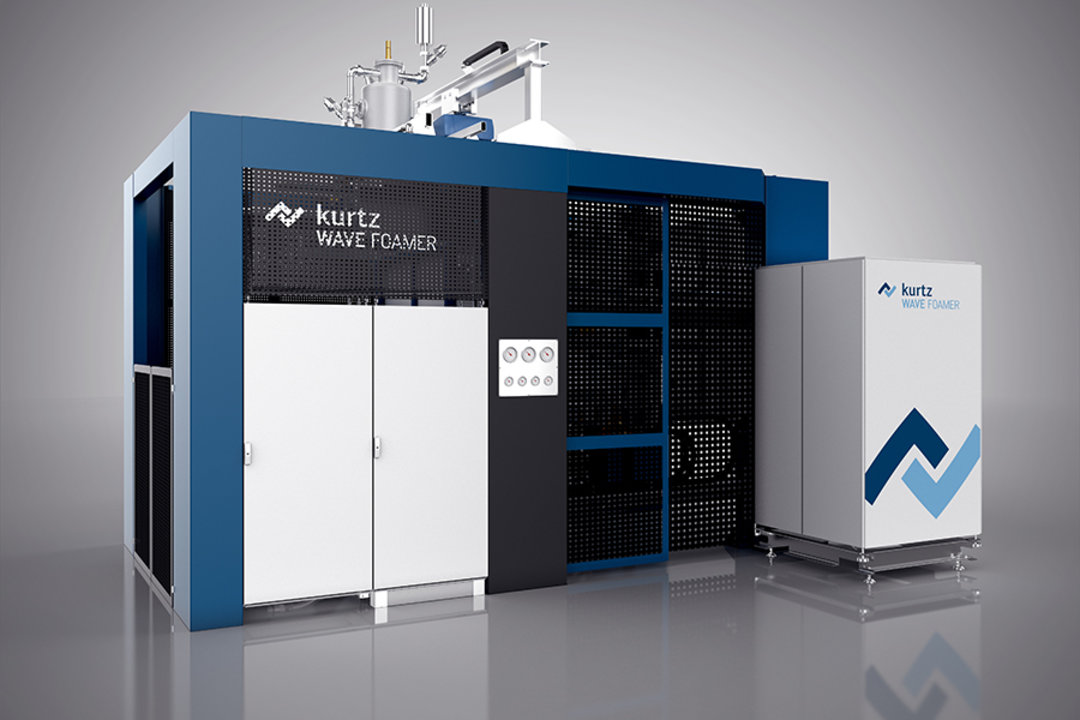 Kurtz WAVE FOAMER: Energieeffizientes Steamless-Moulding-Verfahren