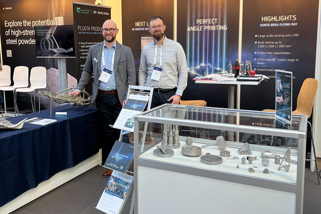 Standen Rede und Antwort am Kurtz Ersa-Stand des AM Forum 2024: die 3D-Experten Steffen Heiland (li.) und Daniel Kubat