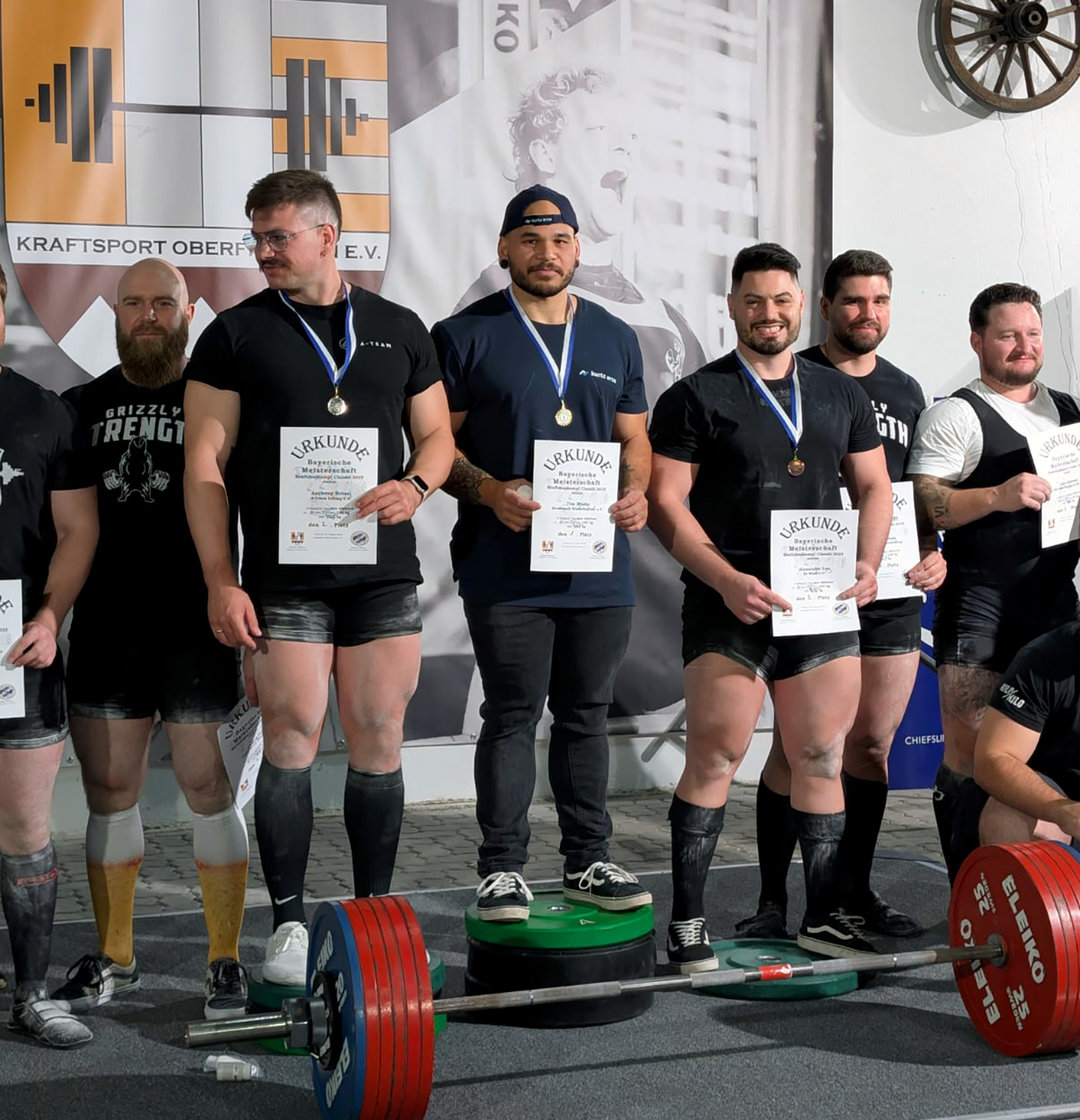 Tim Hruby - bayerischer Meister im Kraftdreikampf in der -105kg-Klasse