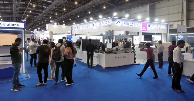 Stets gut frequentiert - der Messestand von Kurtz Ersa India