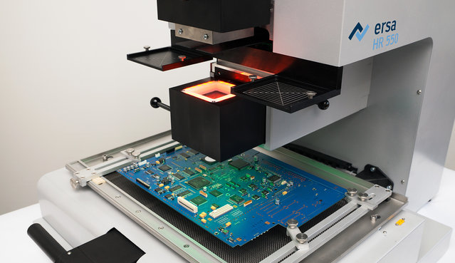Ersa HR 550: Leistungsstarkes, halbautomatisches Rework-System