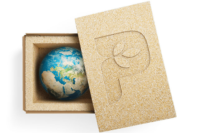 CornPack von Plantera, produziert auf einem Kurtz WAVE FOAMER mit RF-Technologie CornPack von Plantera, produziert auf einem Kurtz WAVE FOAMER mit RF-Technologie