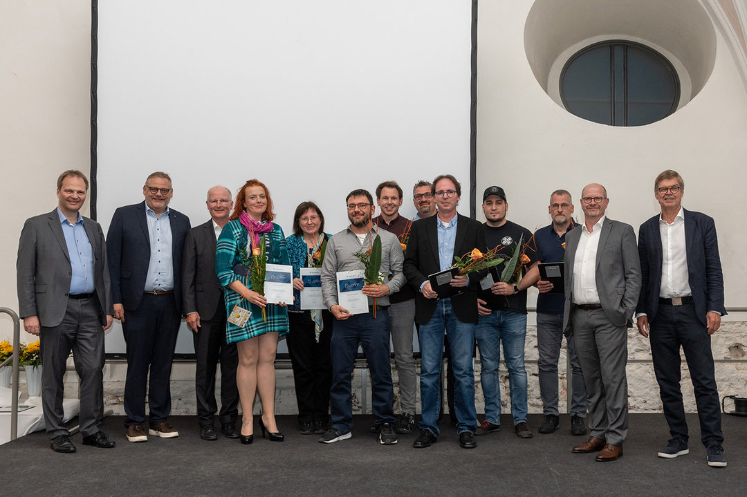 Alle Kurtz Ersa-Jubilare mit 15 Jahren Betriebszugehörigkeit 