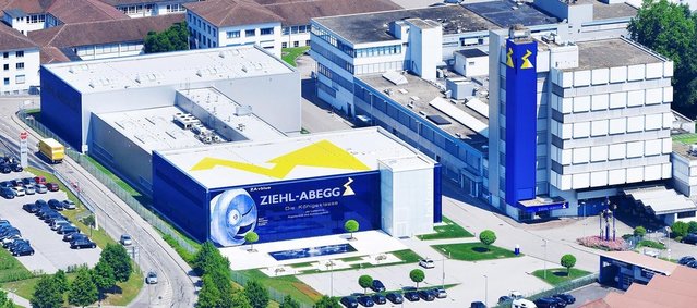 Ziehl-Abegg auf einen Blick: Umsatz 2016: 484 Mio. Euro, 6% des Umsatzes jährlicher Invest in F&E - Beschäftigte: 3.800, davon 2.000 in Deutschland/Hohenlohe - Produkte: Ventilatoren, Elektromotoren und Steuerungstechnik - Exportanteil: 75%