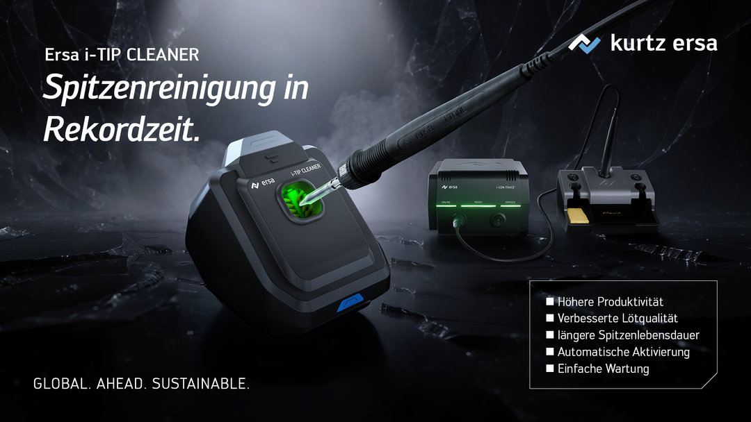 Ersa i-TIP CLEANER - Spitzenreinigung in Rekordzeit. Ersa i-TIP CLEANER - Spitzenreinigung in Rekordzeit.