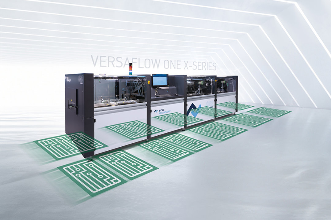 Die VERSAFLOW ONE XX ermöglicht mit zwei x-variablen Lötmodulen und bis zu 4 Löttiegeln Highspeed-Durchsatz in hoher Lötqualität zu geringen Investitionskosten