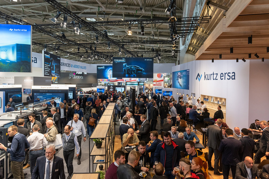 Großer Andrang herrschte auf dem stets gutbesuchten Ersa Messestand auf der Productronica, wo Kurtz Ersa zahlreiche Innovationen präsentierte