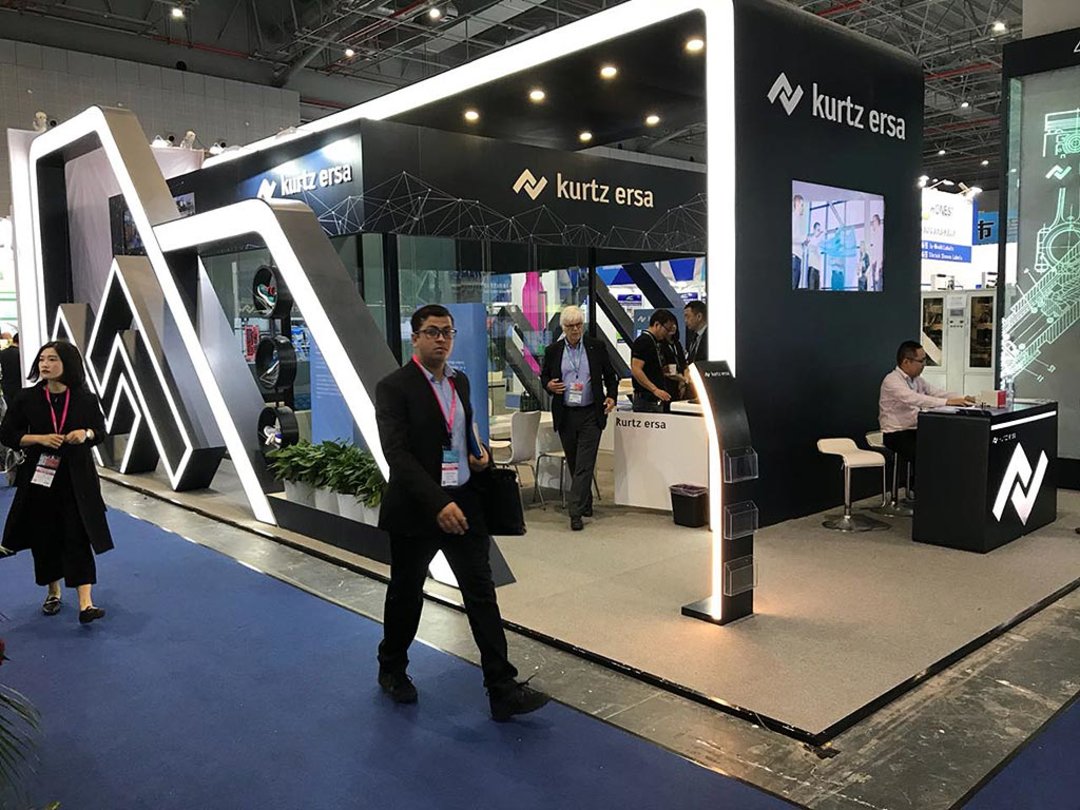 Kurtz Ersa-Messestand mit virtuellem Demo Center auf der Chinaplas in Shanghai