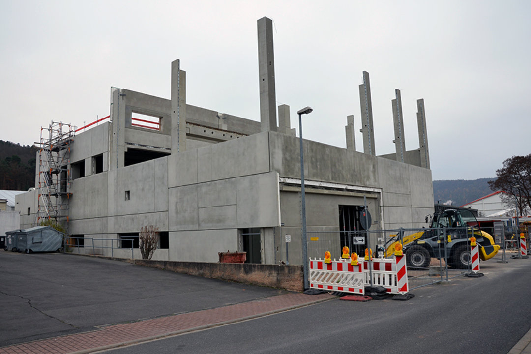 Zügiger Baufortschritt für die neue Ersa Produktion (hier im November 2018)