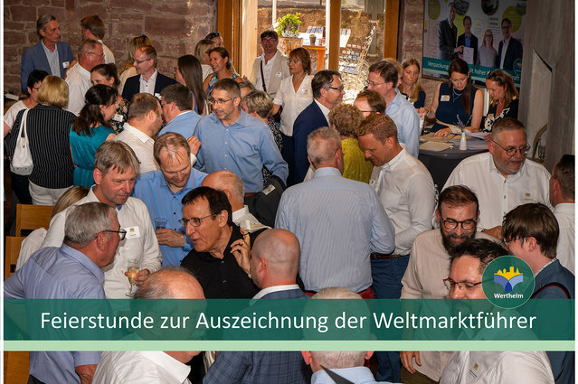 Stadt Wertheim ehrt 12 Unternehmen mit Weltmarktführer-Status