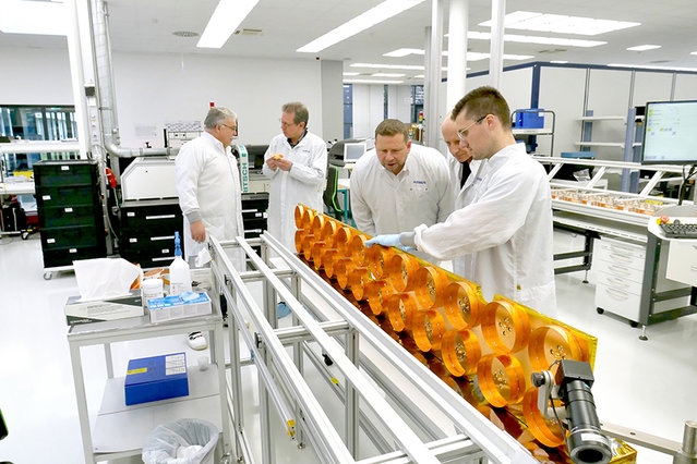 Fertig montiertes Subarray mit 24 Ringstrukturen