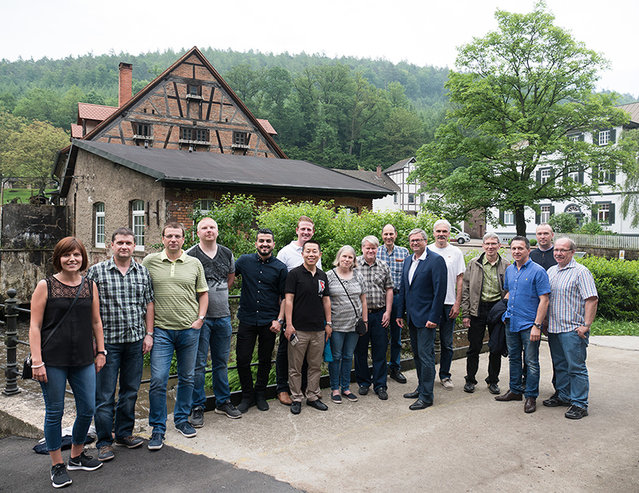 Zu den Enics Tech-Days 2017 gehörte auch ein Besuch des Ursprungs von Kurtz Ersa: Eisenhammer, Hammermuseum und Herrenhaus