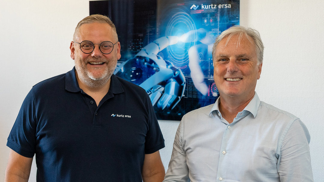 CEO Thomas Mühleck (links) und Hubert Baren, CEO der Business Unit Automation