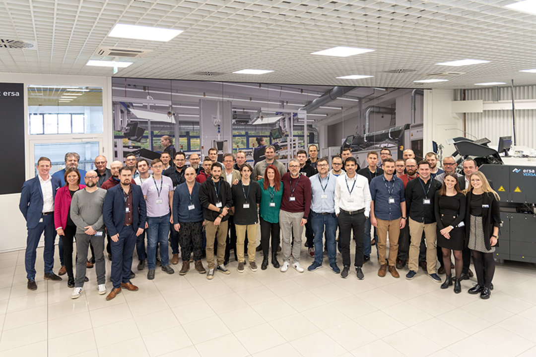 Die Teilnehmer des zweiten „International Ersa Know-how Seminar Lead-Free Wave and Selective Soldering“ am 12. und 13. Februar in Wertheim