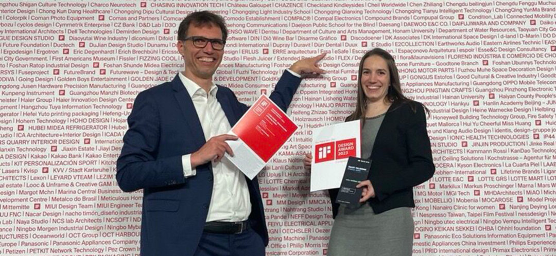 Bei der iF DESIGN AWARD NIGHT 2023 nahmen Theresa Klembt und Jörg Nolte am 15. Mai die Auszeichnung im Friedrichstadt-Palast entgegen. Unser Dank gilt dem Ersa Team sowie dem Designbüro Katana für die Realisierung dieses bahnbrechenden Produktes Bei der iF DESIGN AWARD NIGHT 2023 nahmen Theresa Klembt und Jörg Nolte am 15. Mai die Auszeichnung im Friedrichstadt-Palast entgegen. Unser Dank gilt dem Ersa Team sowie dem Designbüro Katana für die Realisierung dieses bahnbrechenden Produktes