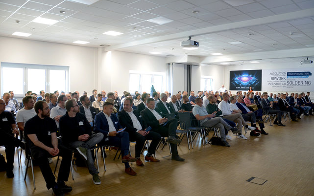 140 externe Teilnehmer fanden sich zum 6. Technologieforum Elektronikfertigung in Wertheim ein