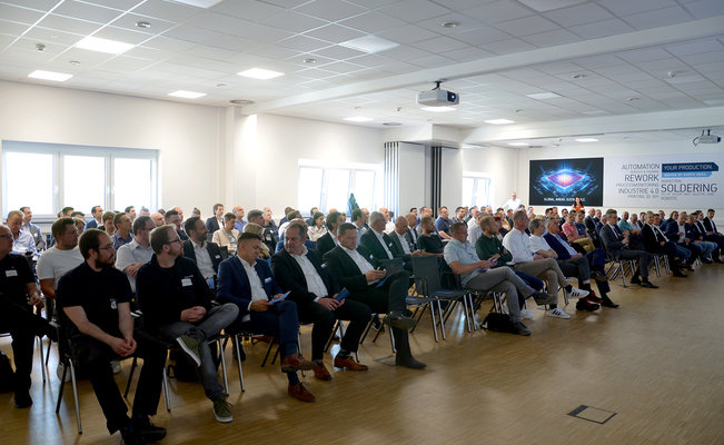 140 externe Teilnehmer fanden sich zum 6. Technologieforum Elektronikfertigung in Wertheim ein