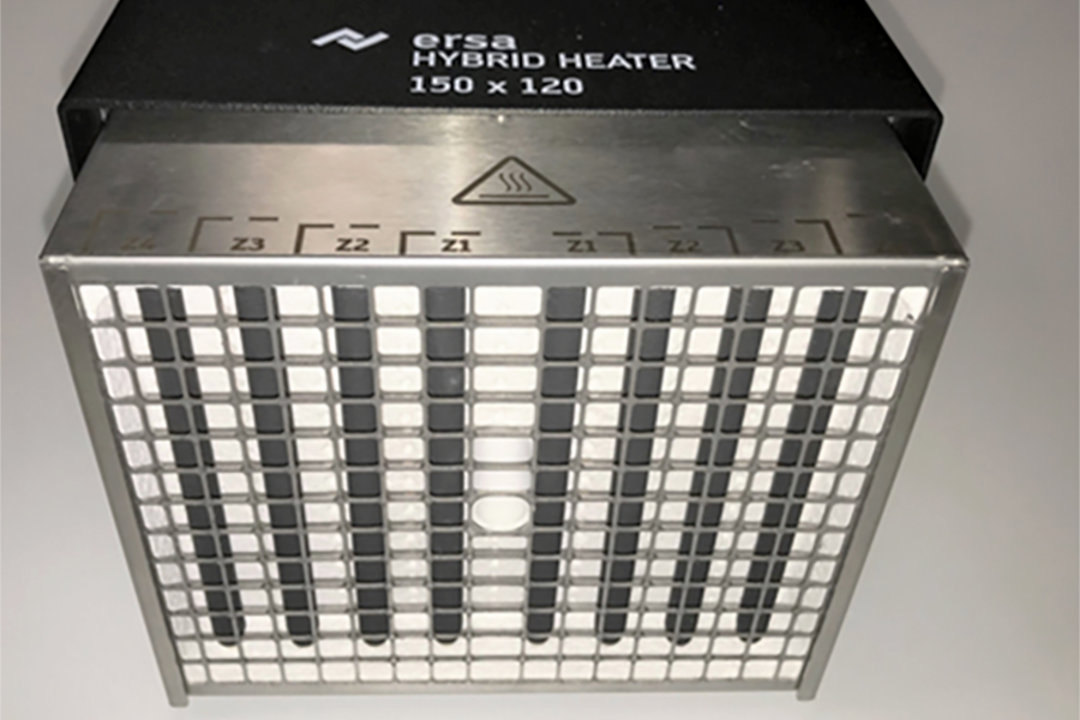 Der XL-Heizkopf des Ersa HR 600 XL für Bauteile bis 150 x 120 mm Kantenlänge