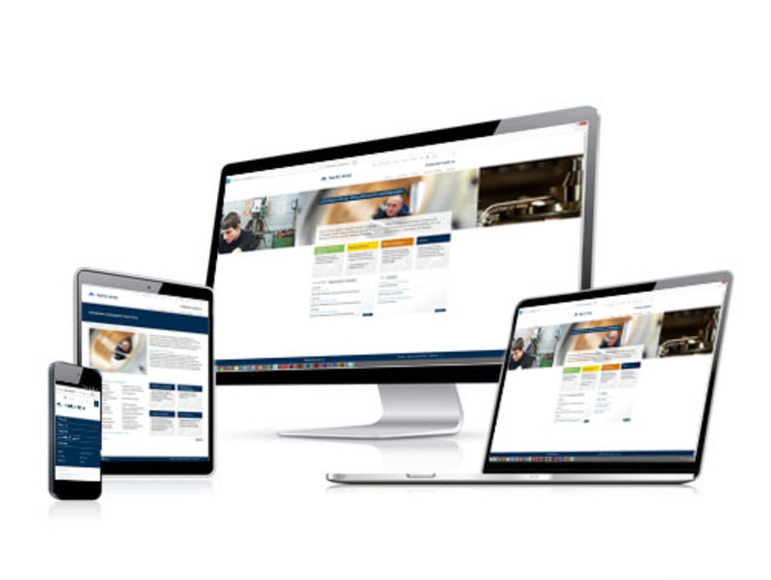 Kurtz Ersa-Website im Responsive-Design