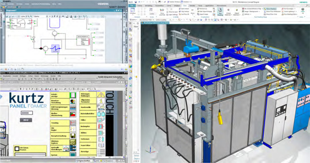 Digitaler Zwilling eines Kurtz Formteileautomaten