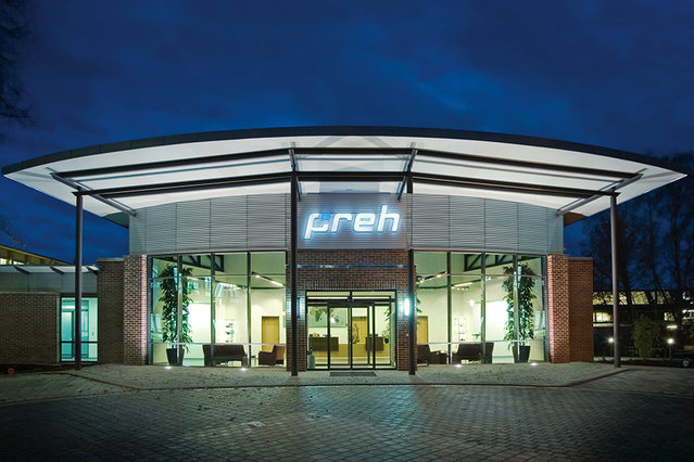 Hauptsitz der Preh GmbH in Bad Neustadt an der Saale; Quelle: Preh GmbH Hauptsitz der Preh GmbH in Bad Neustadt an der Saale; Quelle: Preh GmbH