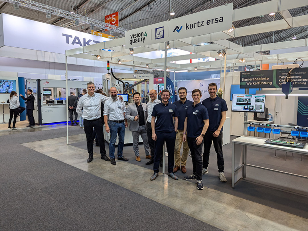 Vier Tage vergingen für das gemischte Standpersonal aus Business Unit Automation und Partner Vision4Quality wie im Flug Vier Tage vergingen für das gemischte Standpersonal aus Business Unit Automation und Partner Vision4Quality wie im Flug