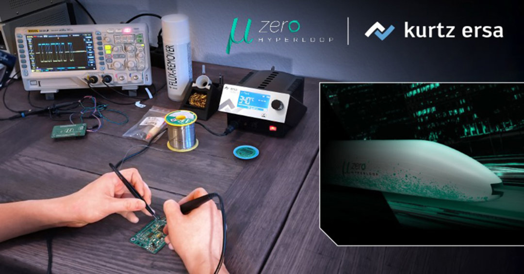 Ersa Lötstation i-CON 1V plus Equipment im Einsatz bei mu-zero HYPERLOOP Ersa Lötstation i-CON 1V plus Equipment im Einsatz bei mu-zero HYPERLOOP