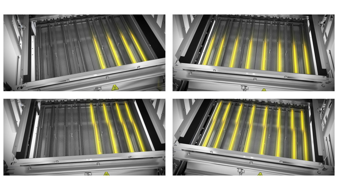 Segmentierte Heizflächen