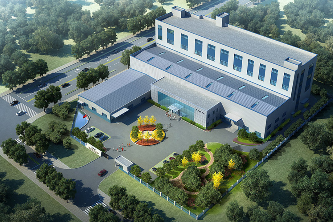 Die KZM-Fabrik nach Abschluss der Bauphase 01 im Frühjahr 2019 Die KZM-Fabrik nach Abschluss der Bauphase 01 im Frühjahr 2019