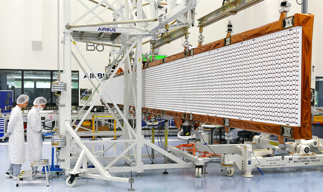 Entfaltungstest der Sentinel-IC-Antenne