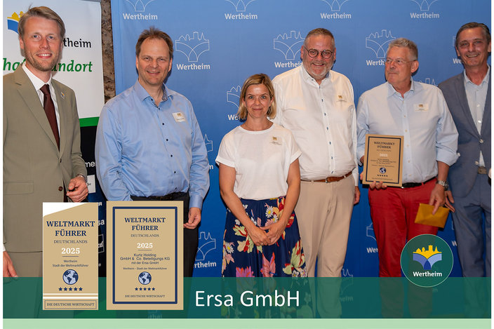 Ersa GmbH: Ausgezeichnet mit dem Siegel "Weltmarktführer 2025"