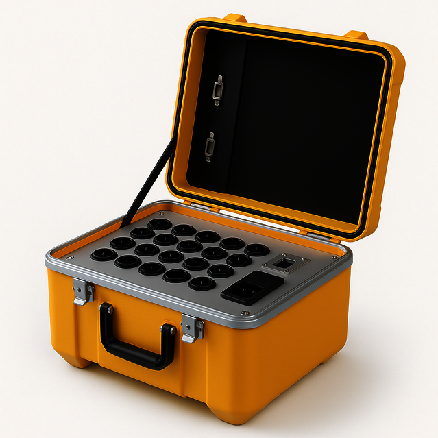 Blick auf die Hardware des Prozess-Analyse-Tools