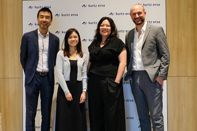 Das neue Team von Kurtz Ersa Singapur (von links): Kajin Soo, Area Sales Manager; Richelle Kow, Sales Admin; Rachel Mun, Finance Manager; Ulrich Dosch, Managing Director