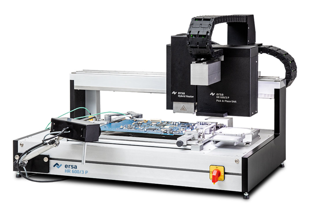 Präzise: automatisches Rework mit dem HR 600/3P für extrem feine und kleine Bauteile bis 01005